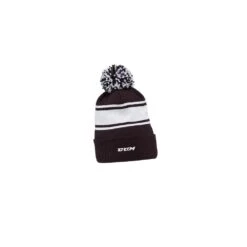 Bonnet CCM Team Fleece A Pompon Noir/blanc